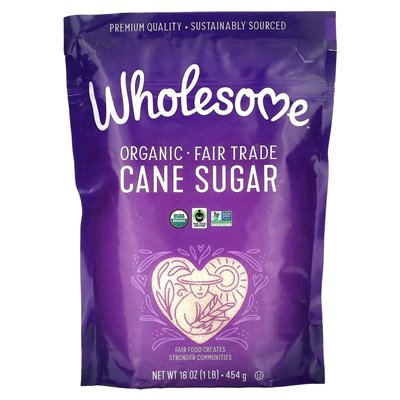 Zdrowe słodziki, organiczny cukier trzcinowy, 1 funt (454 g) Zdrowe słodziki, organiczny cukier trzcinowy, 1 funt (454 g)