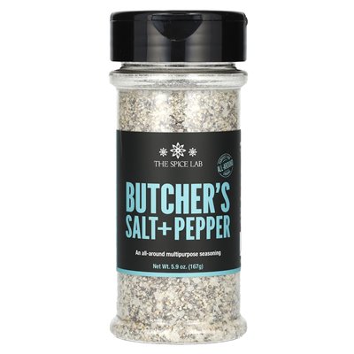 The Spice Lab, Sól Butcher's Salt + Pepper, 5,9 uncji (167 g)