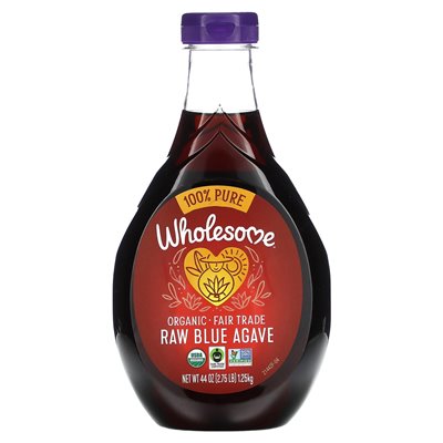 Gesunde Süßstoffe, Bio-rohe blaue Agave, 44 oz (1,25 kg)