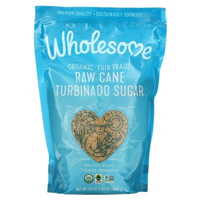 Zdrowe słodziki, organiczny surowy cukier trzcinowy, 1,5 funta (680 g)