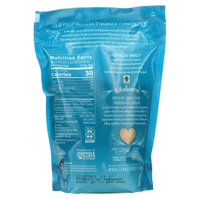 Zdrowe słodziki, organiczny surowy cukier trzcinowy, 1,5 funta (680 g)