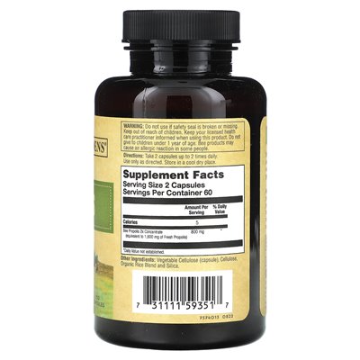 Zand, pszczoły propolis, moc 2x, 120 kapsułek Zand, pszczoły propolis, moc 2x, 120 kapsułek