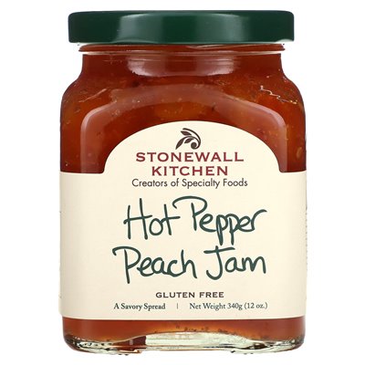 Stonewall Kitchen, Hot Pepper Peach, Mild, 12 oz (340 g)