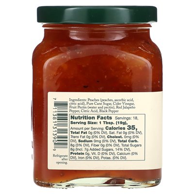 Stonewall Kitchen, Hot Pepper Peach, Mild, 12 oz (340 g)