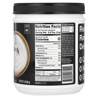 RXSUGAR, allulose sugar, 2 lbs (908 g)