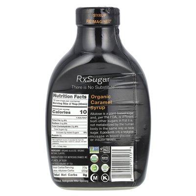 RXSUGAR, Bio-Karamellsirup, 16 Oz (473 ml)