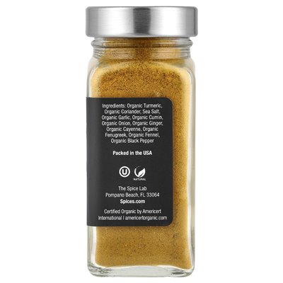 The Spice Lab, ekologiczny indyjski curry proszek, 2,1 uncji (59 g)