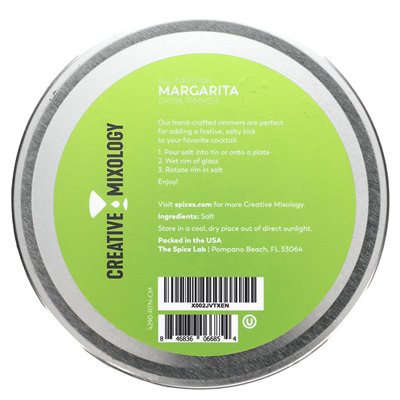 The Spice Lab, Creative Mixology, Tradycyjna Margarita Salt Rimmer, 3,5 uncji (99 g)