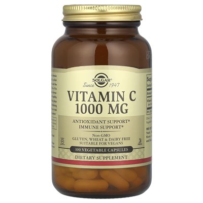 Solgar, witamina C, 1000 mg, 100 kapsułek warzywnych