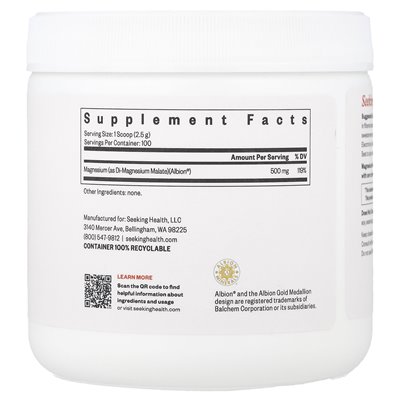 Seeking Health, Magnesium-Apfelpulver, 500 mg, 8,82 oz (250 g)