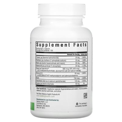 Seeking Health, B-Komplex Plus, 100 vegetarische Kapseln