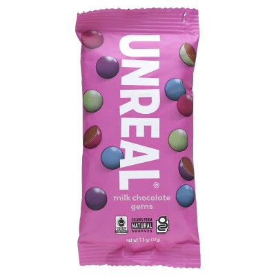 Unreal, Milchschokoladen-Edelsteine, 1,3 oz (37 g)