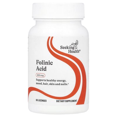 Poszukiwanie zdrowia, kwas folinowy, 800 mcg, 60 pastylodon