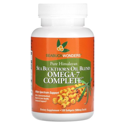 Sebuckwonders, Marine Oil Blend, Omega-7 Complete, 1000mg, 120 soft (500mg per soft)