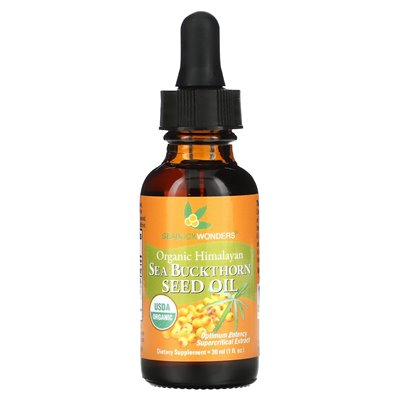Seabuckwonders, Organiczny Himalajski Olej z nasion morskich, 1 fl oz (30 ml)