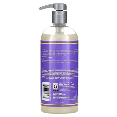 Renpure, Uspokajający Szampon Do Mycia Ciała, Lawendowy Miód, 24 uncji (710 ml)