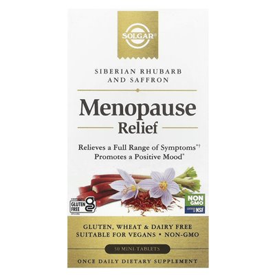 Solgar, Menopauzy Relief, 30 mini-tabletów Solgar, Menopauzy Relief, 30 mini-tabletów