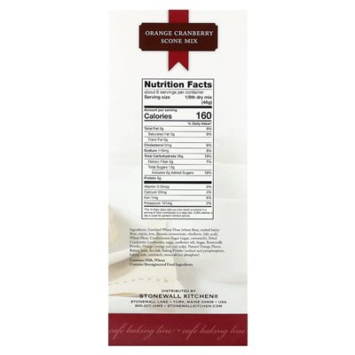Stonewall Kitchen, Orange Cranberry Scone Mix, 12,9 uncji (366 g) Stonewall Kitchen, Orange Cranberry Scone Mix, 12,9 uncji (366 g)