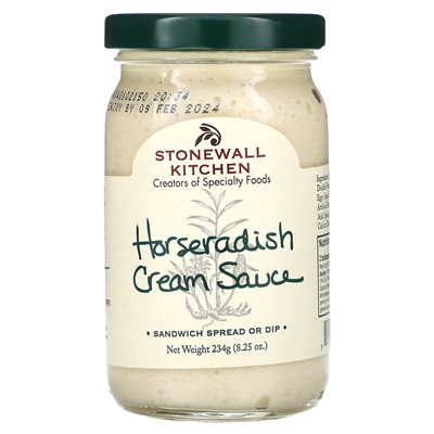 Stonewall Kitchen, chrzanowy sos śmietany, 8,25 uncji (234 g)
