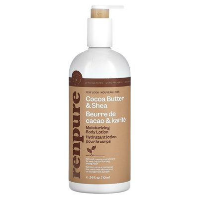 Renpure, nawilżający balsam do ciała, masło kakaowe i Shea, 24 fl oz (710 ml)
