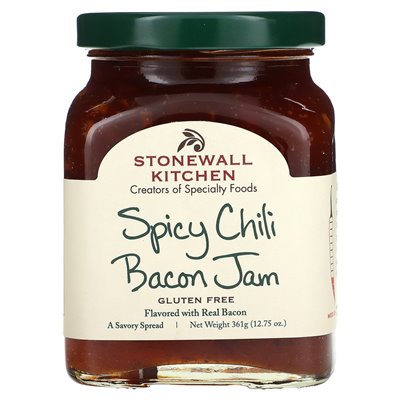 Stonewall Kitchen, pikantne chili bekon, medium, 12,75 uncji (361 g)