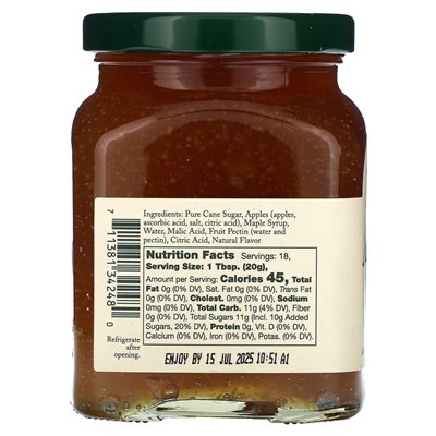 Stonewall Kitchen, Ahorn-Apfel-Marmelade, 11,75 oz (333 g)