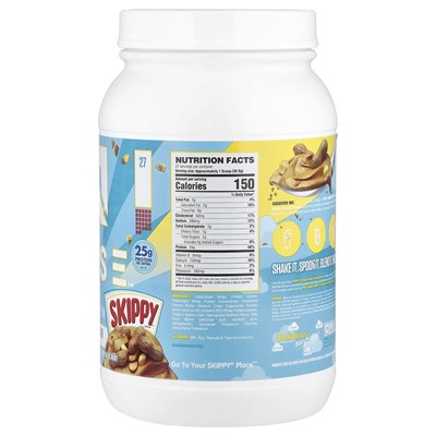 Ryse, załadowane białko, białko serwatki premium z MCTS, masło orzechowe Skippy®, 2,4 funta (1077 g) Ryse, załadowane białko, białko serwatki premium z MCTS, masło orzechowe Skippy®, 2,4 funta (1077 g)