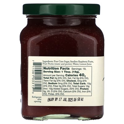 Stonewall Kitchen, Bezpośrednia malina, 12,5 uncji (354 g)