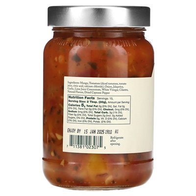 Stonewall Kitchen, Mango-Limetten-Salsa, Medium, 16 oz (454 g)