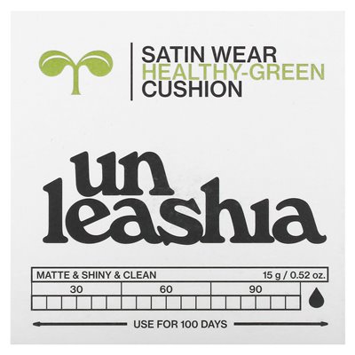 UNINLEASHIA, SATINA ZROBOWA Healthy Green Cushion, SPF 30/PA++, 23W Bisque, 0.52oz (15g)