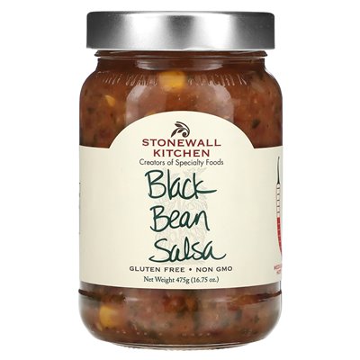 Stonewall Kitchen, Black Bean Salsa, Medium Hot, 16,75 uncji (475 g)