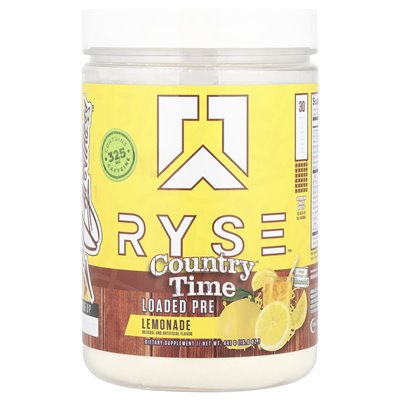 Ryse, załadowany Pre, Country Time ™ Lemonade, 15,6 uncji (441 g)