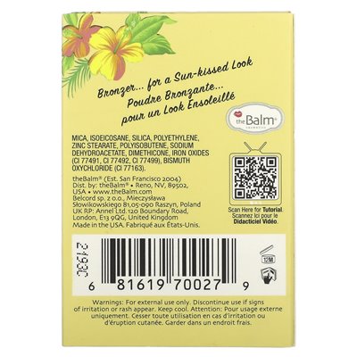 Thebalm Cosmetics, Bahama Mama, Bronzer, 0.25 oz (7.08 g)