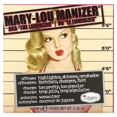 Thebalm Cosmetics, Mary-Lou Manizer, Highlighter & Lidschatten, 0,32 Unzen (9,06 g)