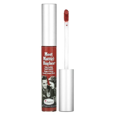 TheBalm Cosmetics, Meet Matt (E) Hughes, długotrwała płynna szminka, urocza, 0,25 fl oz (7,4 ml)