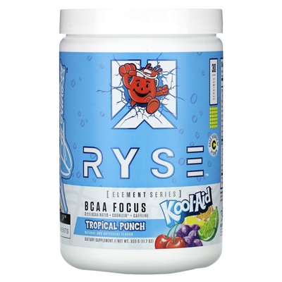 Ryse, Element Series, BCAA Focus, Kool-Aid, Tropical Punch, 11,7 uncji (333 g)