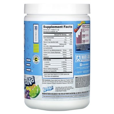 Ryse, Element Series, BCAA Focus, Kool-Aid, Tropical Punch, 11,7 uncji (333 g)
