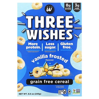 Three Wishes, getreidefreies Müsli, Vanille, 8,6 oz (245 g)