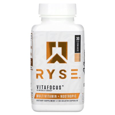 Ryse, Vitafocus, multiwitamina + nootropic, 60 kapsułek żelatynowych