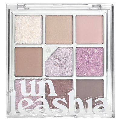 Unleashia, paleta cieni do powiek Glitterpedia, nr 4 Wszystkie mgły lawendowe, 0,233 uncji