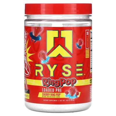 Ryse, załadowany przed, wiśniowy pop, 15 uncji (426 g) Ryse, załadowany przed, wiśniowy pop, 15 uncji (426 g)