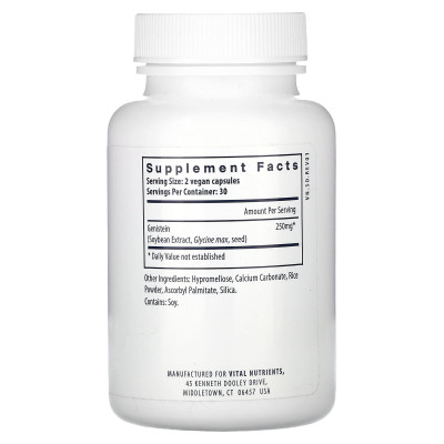 Vital Nutrients, Genistein, 60 Vegan Capsules Vital Nutrients, Genistein, 60 Vegan Capsules