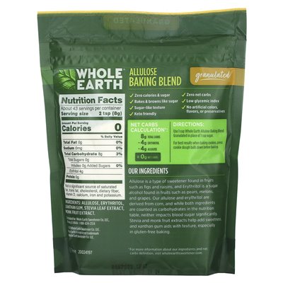 Whole Earth Allozy Backmischung, granuliert, 12 oz (340 g)