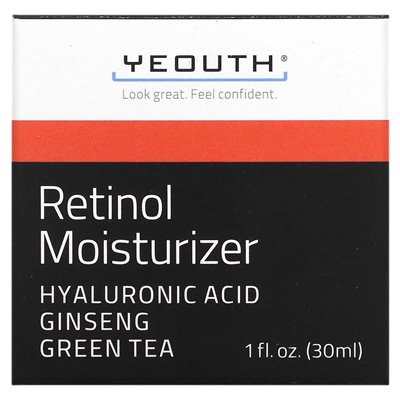 Yeouth, retinol krem ​​nawilżający, 1 fl oz (30 ml)