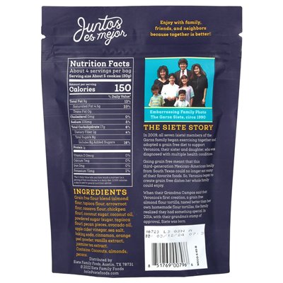 Siete, Grain-Free Cookies, Mexican Wedding, 4.5 oz (127.6 g)