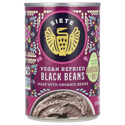 Siete, Vegan Drawn Black Beans, 16 oz (454 g)