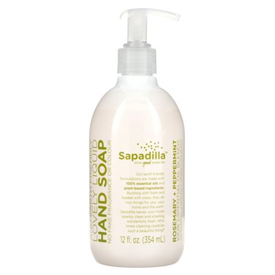Sapadilla, piękny płyn, mydło rąk, rozmaryn + pieprz, 12 fl oz (354 ml) Sapadilla, piękny płyn, mydło rąk, rozmaryn + pieprz, 12 fl oz (354 ml)