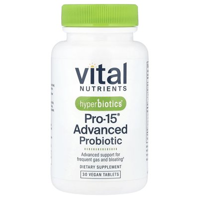 Important Nutrients, Hyperbiotics®, Pro-15® Advanced Probiotics, 30 Vegan Tablets