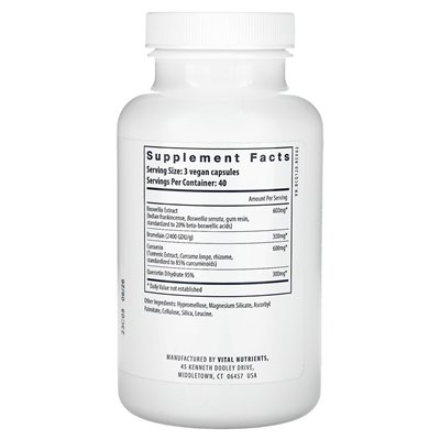Vital Nutrients, BCQ, 120 Vegan Capsules Vital Nutrients, BCQ, 120 Vegan Capsules