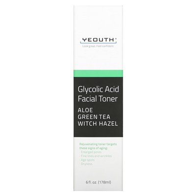 Yeouth, Glycolic Acid Facial Toner, 6 Fl Oz (178 ml)